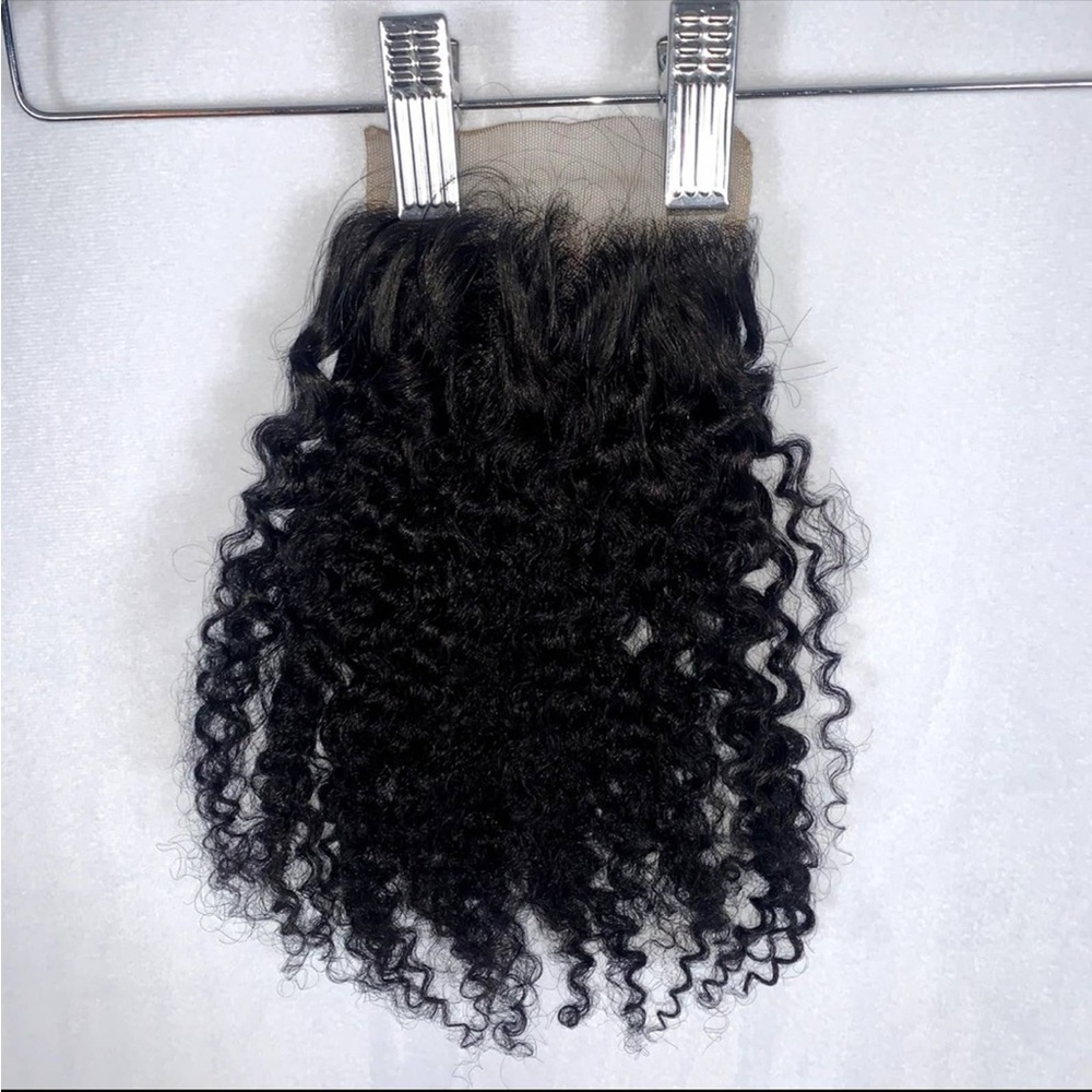 Voluminous Black Kinky-Coily Hair Extension